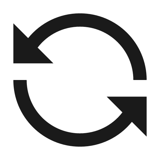 Loop left fill icon, filled style, from Remix Icon