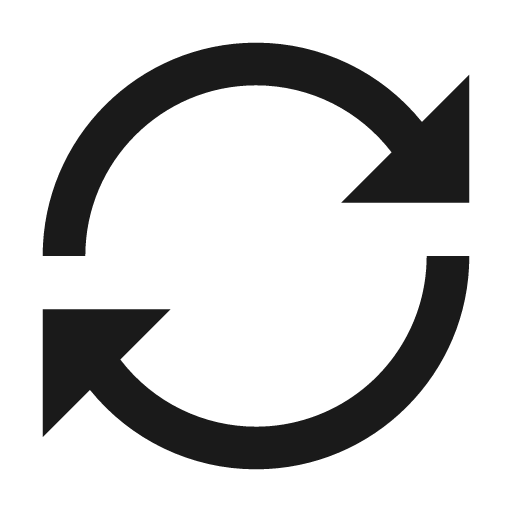 Loop right fill icon, filled style, from Remix Icon