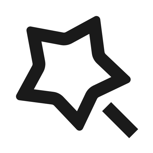 Magic line icon, outline style, from Remix Icon