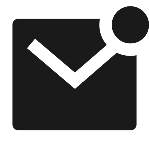 Mail unread fill icon, filled style, from Remix Icon