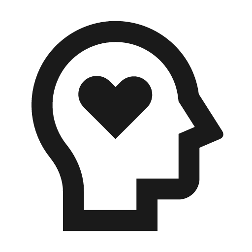 Mental health line icon, outline style, from Remix Icon