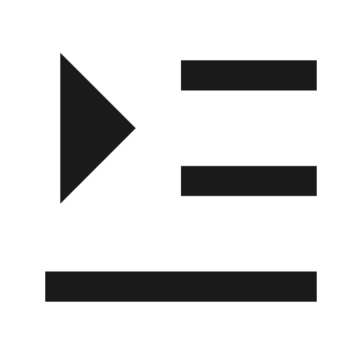 Menu fold 2 fill icon, filled style, from Remix Icon