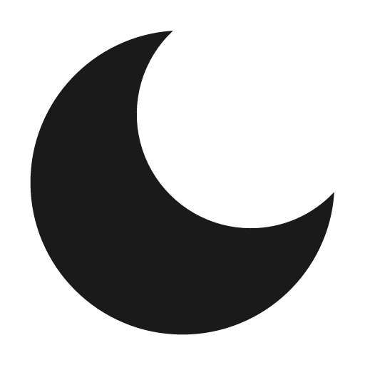 Moon fill icon, filled style, from Remix Icon