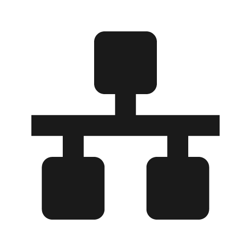 Network fill icon, filled style, from Remix Icon