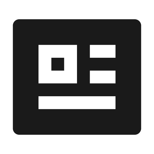 News fill icon, filled style, from Remix Icon