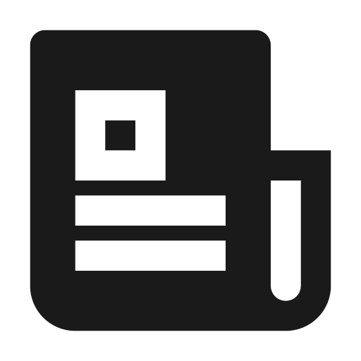 Newspaper fill icon, filled style, from Remix Icon