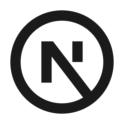 Nextjs line icon, outline style, from Remix Icon