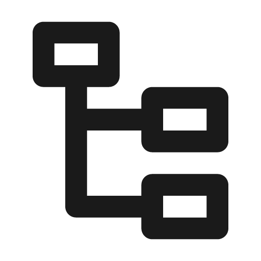Node tree icon, solid style, from Remix Icon