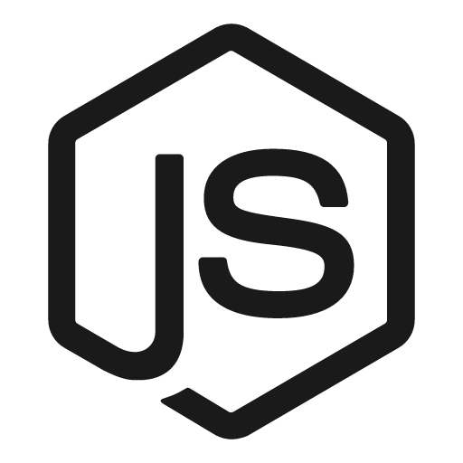 Nodejs fill icon, filled style, from Remix Icon