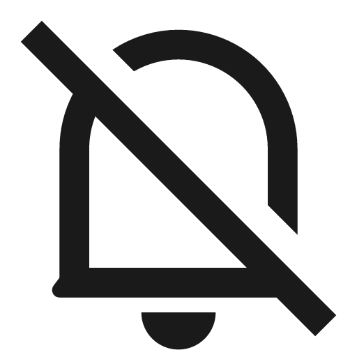 Notification off line icon, outline style, from Remix Icon