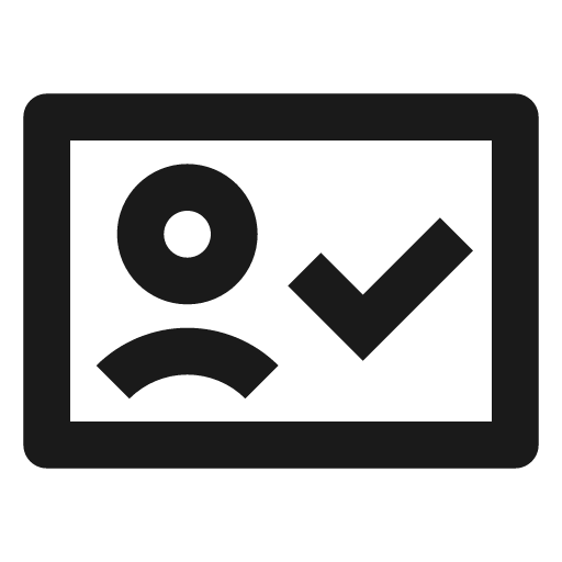 Pass valid line icon, outline style, from Remix Icon