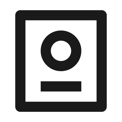 Passport line icon, outline style, from Remix Icon