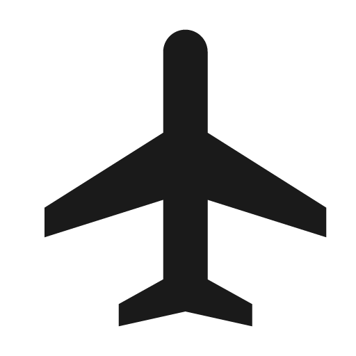 Plane fill icon, filled style, from Remix Icon