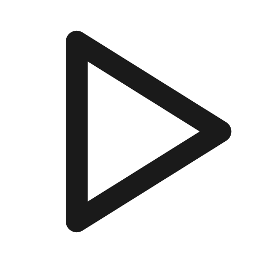 Play large line icon, outline style, from Remix Icon