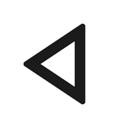 Play reverse line icon, outline style, from Remix Icon