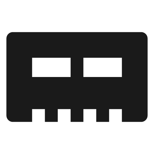 Ram fill icon, filled style, from Remix Icon