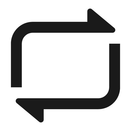 Repeat 2 fill icon, filled style, from Remix Icon