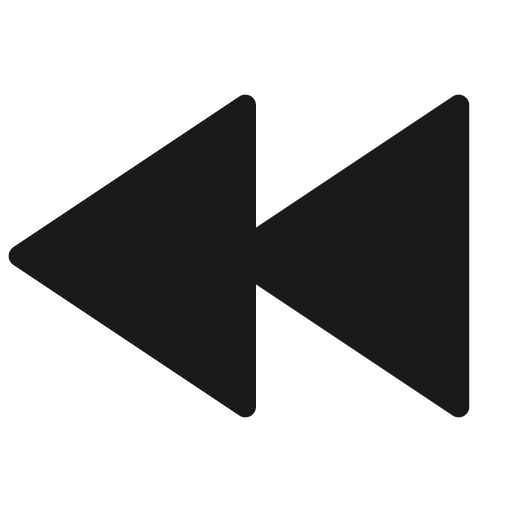 Rewind fill icon, filled style, from Remix Icon