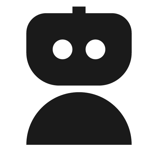 Robot 3 fill icon, filled style, from Remix Icon