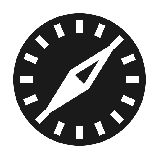 Safari fill icon, filled style, from Remix Icon