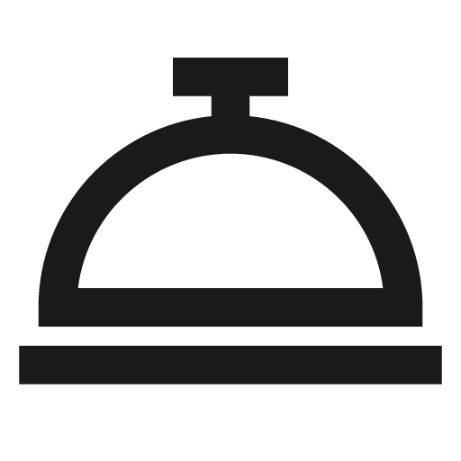 Service bell line icon, outline style, from Remix Icon