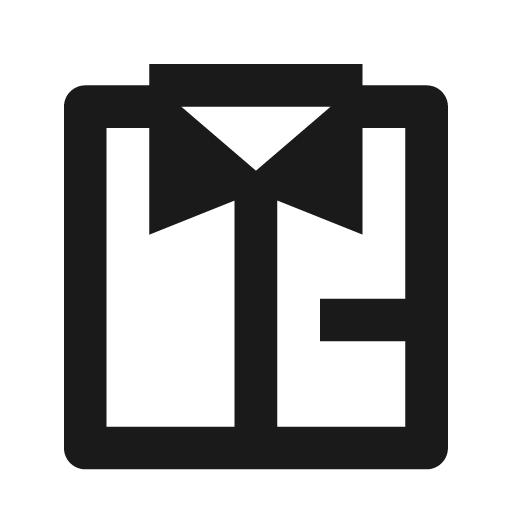Shirt line icon, outline style, from Remix Icon