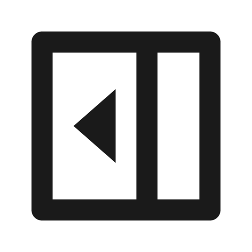 Sidebar fold line icon, outline style, from Remix Icon