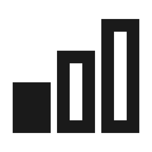 Signal cellular 1 fill icon, filled style, from Remix Icon