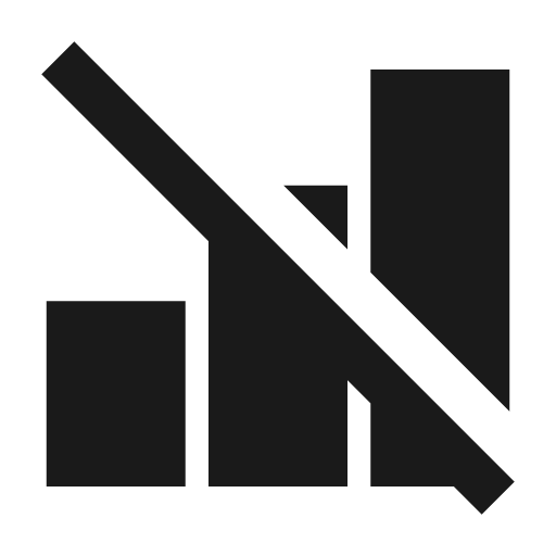 Signal cellular off fill icon, filled style, from Remix Icon