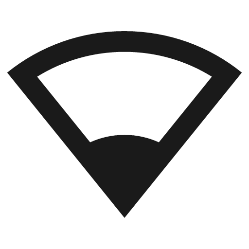 Signal wifi 1 fill icon, filled style, from Remix Icon