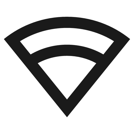 Signal wifi 3 line icon, outline style, from Remix Icon