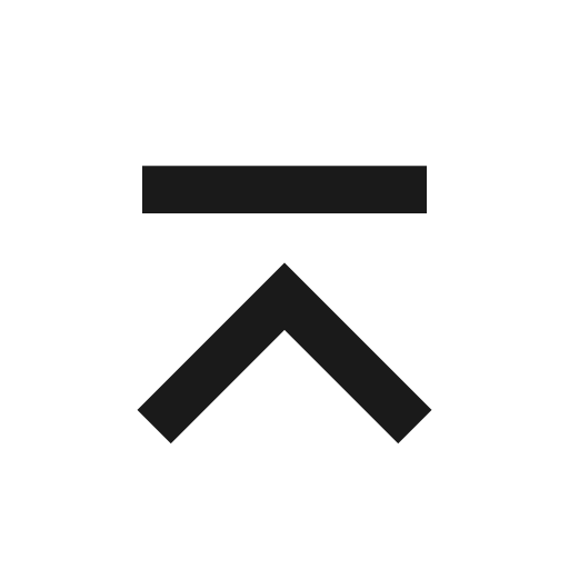 Skip up line icon, outline style, from Remix Icon