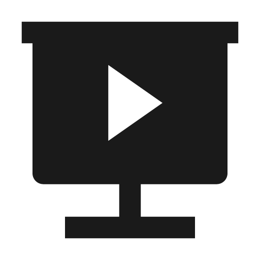 Slideshow 2 fill icon, filled style, from Remix Icon