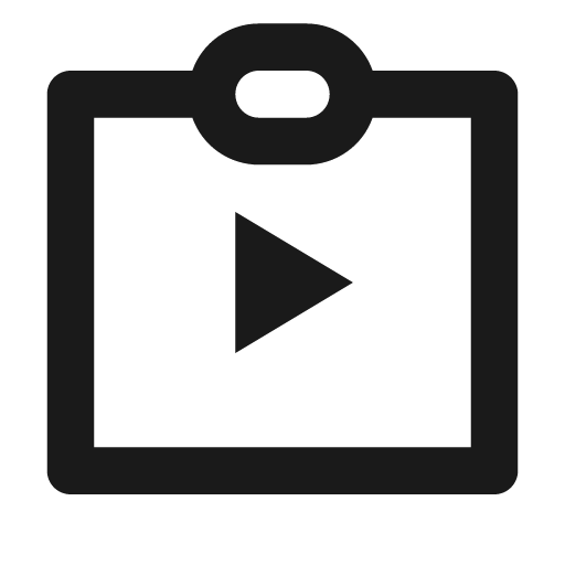 Slideshow 4 line icon, outline style, from Remix Icon