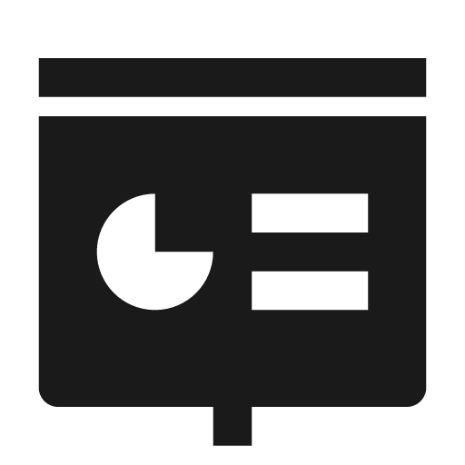 Slideshow fill icon, filled style, from Remix Icon