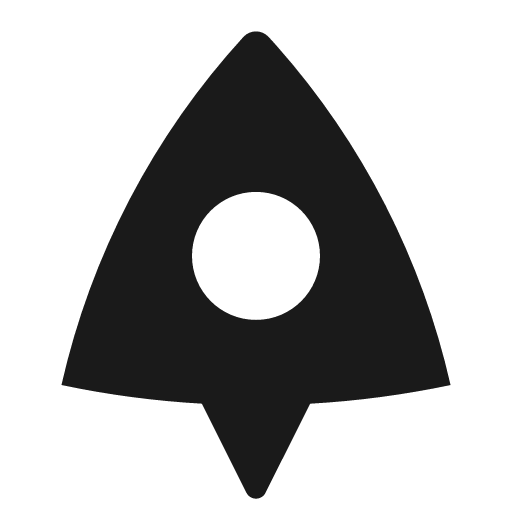 Space ship fill icon, filled style, from Remix Icon