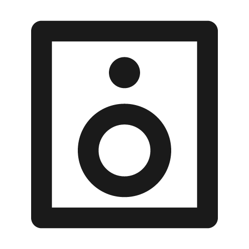 Speaker line icon, outline style, from Remix Icon