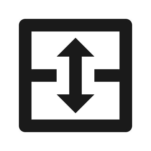 Split cells vertical icon, solid style, from Remix Icon