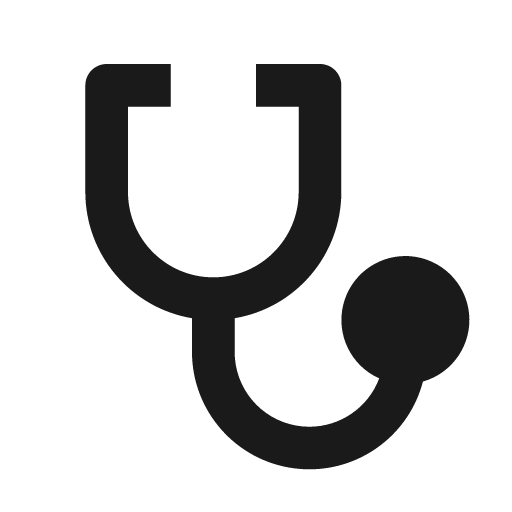 Stethoscope fill icon, filled style, from Remix Icon