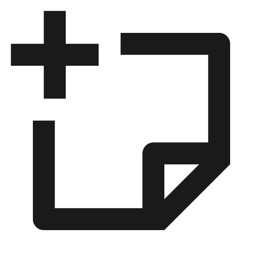 Sticky note add line icon, outline style, from Remix Icon