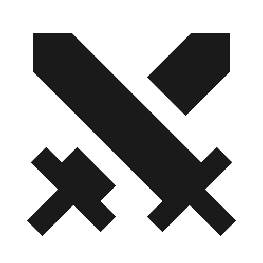 Sword fill icon, filled style, from Remix Icon