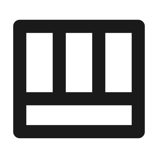 Table alt line icon, outline style, from Remix Icon