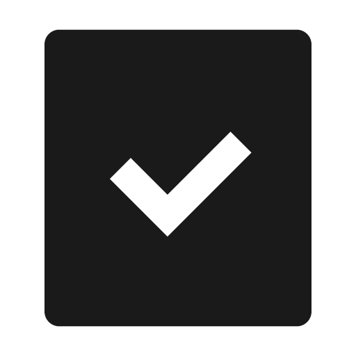 Task fill icon, filled style, from Remix Icon
