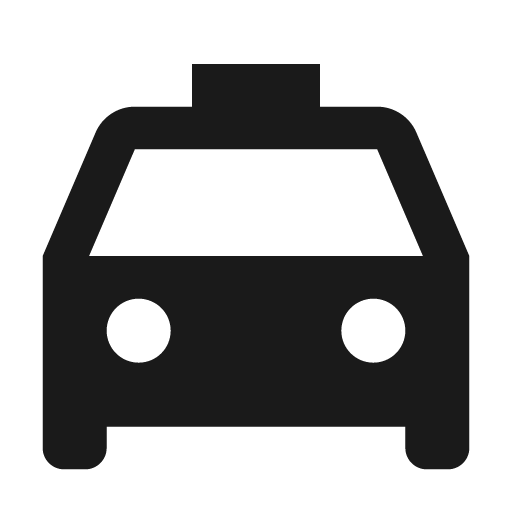 Taxi fill icon, filled style, from Remix Icon