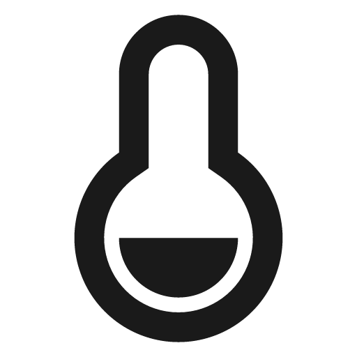Temp cold line icon, outline style, from Remix Icon