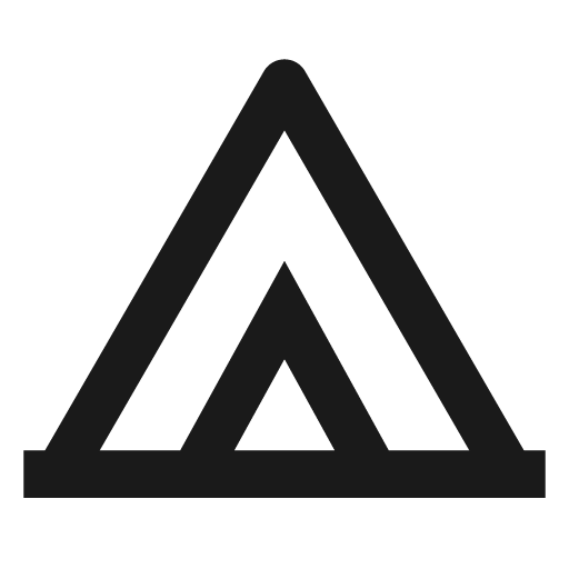 Tent line icon, outline style, from Remix Icon