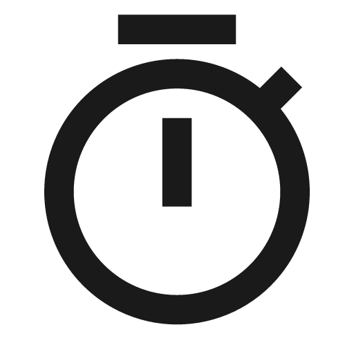 Timer line icon, outline style, from Remix Icon