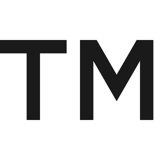 Trademark line icon, outline style, from Remix Icon