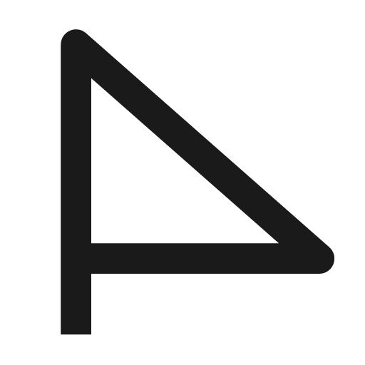 Triangular flag line icon, outline style, from Remix Icon