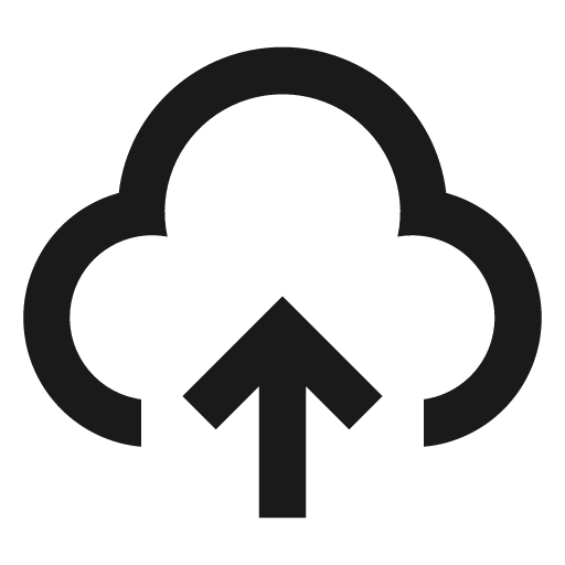 Upload cloud 2 line icon, outline style, from Remix Icon